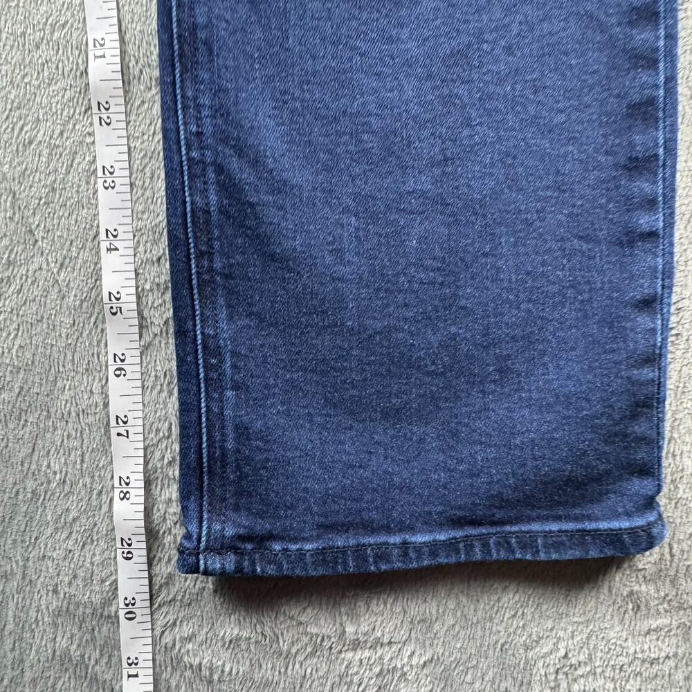 Quince Bella Stretch Straight Jeans 29 Deep Sea Blue Denim Organic Cotton - Picture 11 of 16